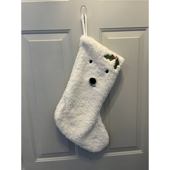 Polar Bear Holiday Isaac Mizrahi New York White Faux Fur Polar Bear